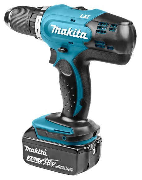 Шуруповёрт аккум. MAKITA LXT DDF453RFE, 18В, 42Н*м, 1300об/мин, АКБ 2-шт (3А*ч), в кейсе Шуруповёрт аккум. MAKITA LXT DDF453RFE, 18В, 42Н*м, 1300об/мин, АКБ 2-шт (3А*ч), в кейсе