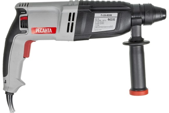 Перфоратор Ресанта П-28-800К,800В, 3,4Дж,28мм. Перфоратор Ресанта П-28-800К,800В, 3,4Дж,28мм.