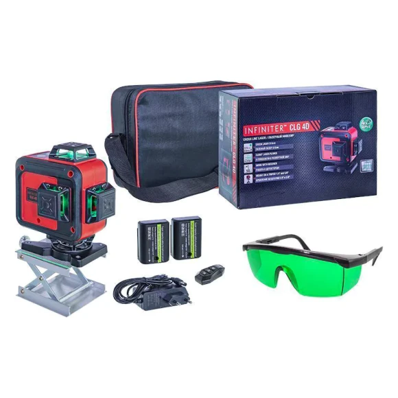 Лазерный нивелир Condtrol INFINITER CLG 4D, 360гр*4,зелёный луч 20м,+/-0,2мм/м Лазерный нивелир Condtrol INFINITER CLG 4D, 360гр*4,зелёный луч 20м,+/-0,2мм/м