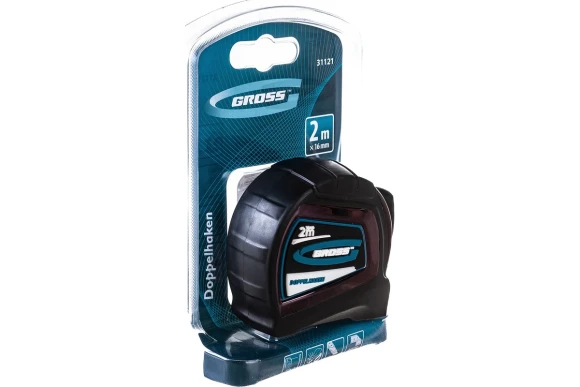 Рулетка 2м*16мм,Doppelhaken GROSS 31121