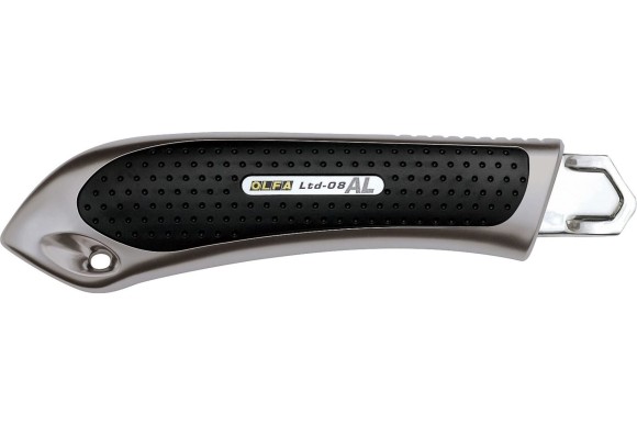 Нож с автофиксатором 18мм, пластиковый корпус, тефлоновое лезвие, OL-LTD-AL-LFB OLFA