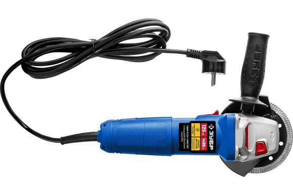 Шлифмашина угловая ЗУБР УШМ-П125-1400 ПСТ, 1400Вт, 125мм, 11000об/мин, Профи, в коробке