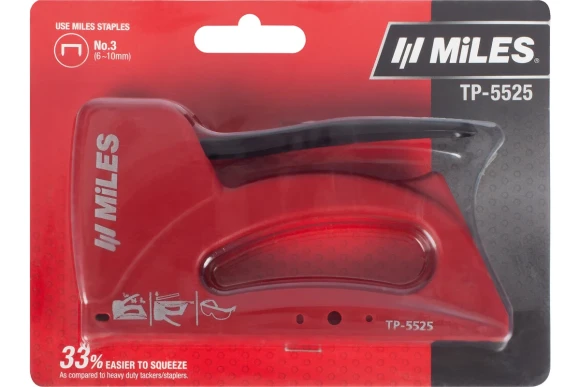 Степлер Miles TP-5525 тип №53 6-10мм, пластиковый корпус Степлер Miles TP-5525 тип №53 6-10мм, пластиковый корпус
