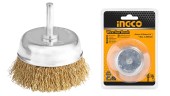 Щетка-карцовка для дрели латунь чашка INGCO 50мм,WB30501 Щетка-карцовка для дрели латунь чашка INGCO 50мм,WB30501