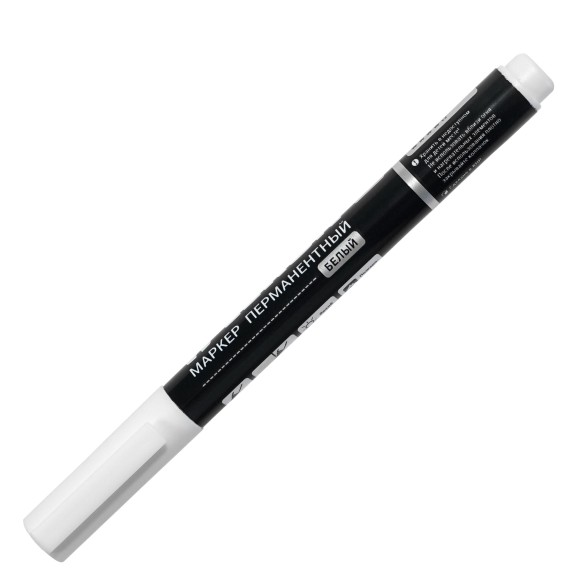 Маркер перманентный белый 1,5мм LEKON EХTRA WHITE 012392 Маркер перманентный белый 1,5мм LEKON EХTRA WHITE 012392