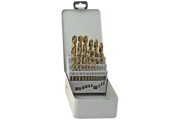 Набор сверл по металлу 25шт.1-13мм Р6М5К5 (кобальт) № 81 мет, кейс ВИЗ Набор сверл по металлу 25шт.1-13мм Р6М5К5 (кобальт) № 81 мет, кейс ВИЗ