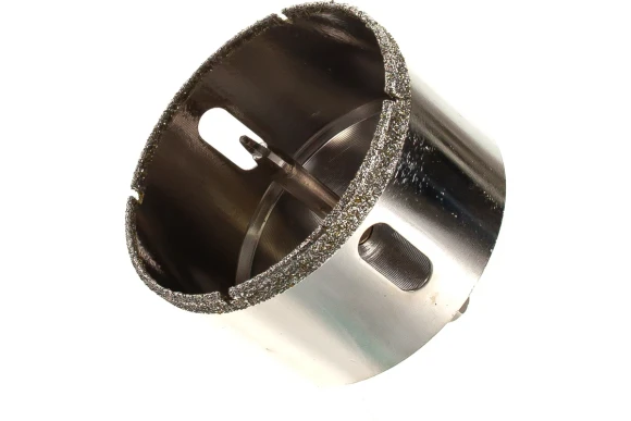 Коронка алмазная по керамограниту с центрующим сверлом 70мм, мокрый, TRIO-DIAMOND