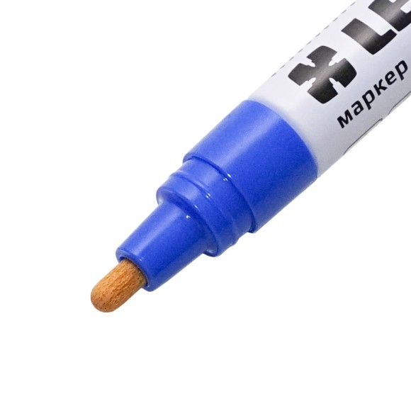 Маркер-краска синий,круглый наконечник 4мм LEKON Profi Корея 018604