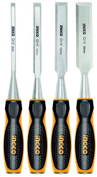 Набор стамесок INGCO 140мм.4шт.HKTWC0401 INDUSTRIAL