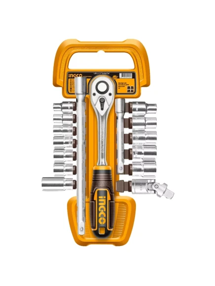 Набор головок с трещёткой INGCO HKTS12171, 1/2", 17предм.INDUSTRIAL Набор головок с трещёткой INGCO HKTS12171, 1/2", 17предм.INDUSTRIAL