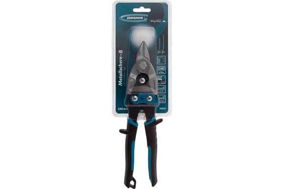 Ножницы по металлу 230мм прямые усиленные PIRANHA GROSS 78327