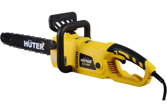Электропила HUTER ELS-2800, 2800Вт, продольный двигатель, шина 45см, 3/8, 1.3, 62 звеньев Электропила HUTER ELS-2800, 2800Вт, продольный двигатель, шина 45см, 3/8, 1.3, 62 звеньев