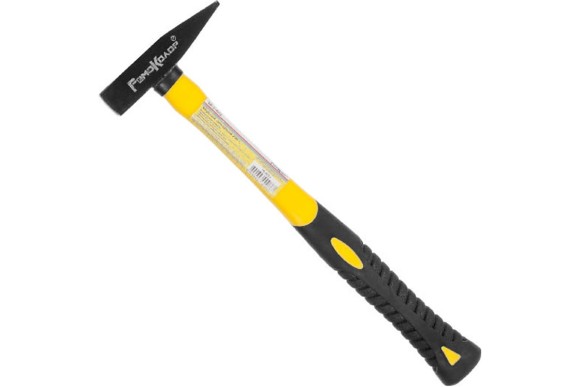Молоток слесарный 200г, жёлтая рукоять фиберглас, РемоКолор