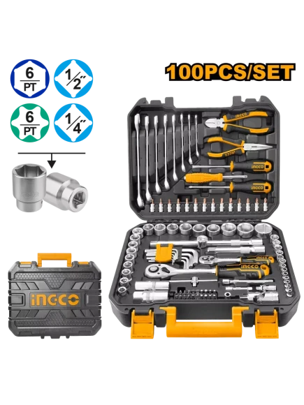 Набор инструмента универсальный INGCO 100пр, HKTHP21001 Набор инструмента универсальный INGCO 100пр, HKTHP21001
