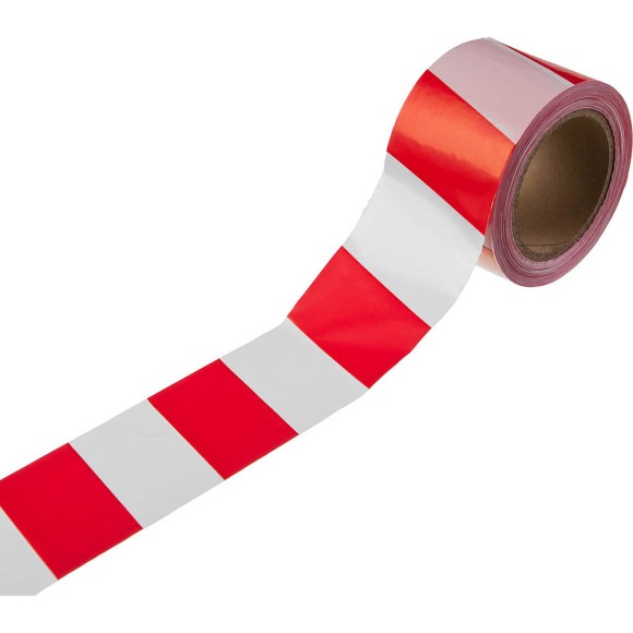 Лента сингнальная красно-белая 75*150 РемоКолор
