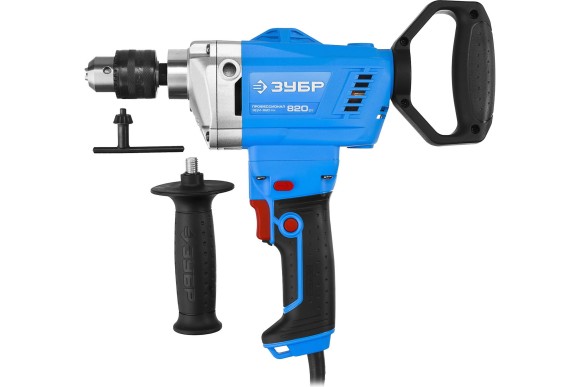 Дрель-миксер ЗУБР ЗДМ-820 РМ, 820Вт, 50Н*м, патрон 13мм (1/2-20UNF), 0-650об/мин Дрель-миксер ЗУБР ЗДМ-820 РМ, 820Вт, 50Н*м, патрон 13мм (1/2-20UNF), 0-650об/мин