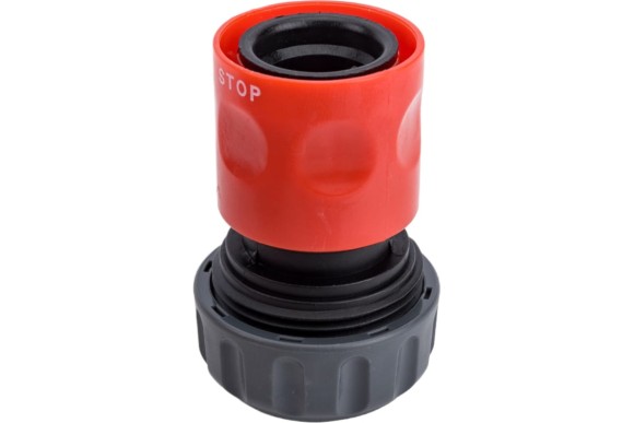 Соединитель быстр,+автостоп для шланга GC-34A 3/4" GRINDA Соединитель быстр,+автостоп для шланга GC-34A 3/4" GRINDA