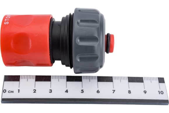 Соединитель быстр,+автостоп для шланга GC-34A 3/4" GRINDA Соединитель быстр,+автостоп для шланга GC-34A 3/4" GRINDA