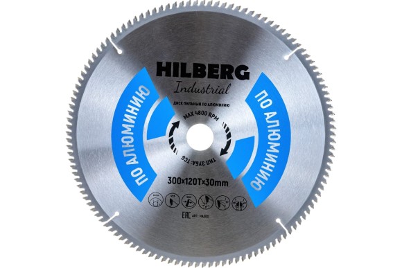 Диск пильный 300*30*120Т Алюминий Hilberg Industrial HA300