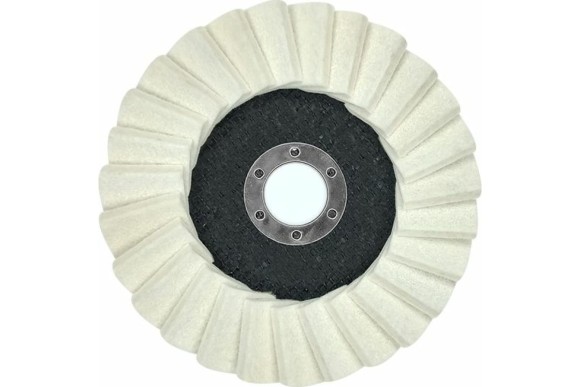 Круг полировальный лепестковый натуральный войлок для УШМ 125 х 22.2мм, Vertextools Круг полировальный лепестковый натуральный войлок для УШМ 125 х 22.2мм, Vertextools