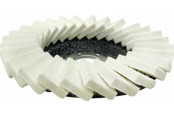 Круг полировальный лепестковый натуральный войлок для УШМ 125 х 22.2мм, Vertextools Круг полировальный лепестковый натуральный войлок для УШМ 125 х 22.2мм, Vertextools