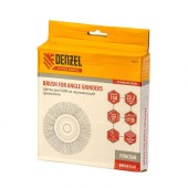 Щётка-крацовка дисковая для УШМ 125 х 22.2мм, нержавеющая сталь, Denzel