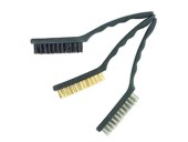 Набор щёток сталь,латунь,пропилен 225мм 3шт Matrix Набор щёток сталь,латунь,пропилен 225мм 3шт Matrix