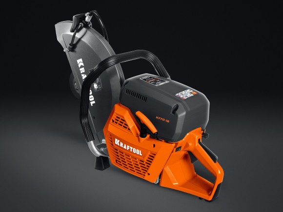 Бензорез KRAFTOOL K770-14, 3700Вт/5.1л.с, 350*20/25.4/32мм, глубина 145мм, 9300об/мин, БЕЗ ДИСКА