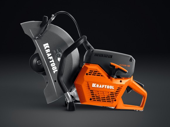 Бензорез KRAFTOOL K770-14, 3700Вт/5.1л.с, 350*20/25.4/32мм, глубина 145мм, 9300об/мин, БЕЗ ДИСКА