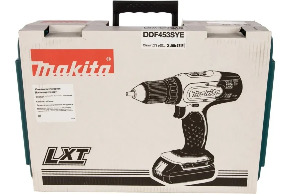 Шуруповёрт аккум. MAKITA DDF453SYE, 18В, 42Н*м, АКБ 2-шт (1.5А*ч), в кейсе Шуруповёрт аккум. MAKITA DDF453SYE, 18В, 42Н*м, АКБ 2-шт (1.5А*ч), в кейсе