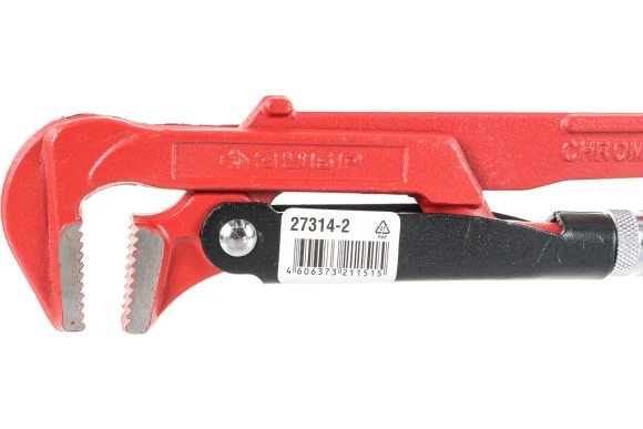 Ключ трубный рычажный №2, 1.5", зев 38мм, 440мм, угол 90, ЗУБР Ключ трубный рычажный №2, 1.5", зев 38мм, 440мм, угол 90, ЗУБР