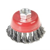 Щётка-крацовка чашечная усиленная для УШМ М14, 125мм, стальная проволока, РемоКолор
