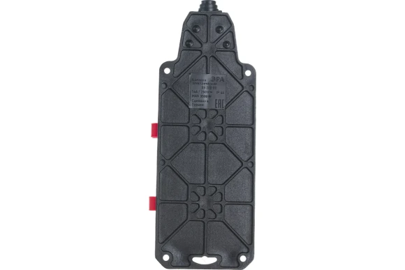 Колодка ЭРА K-2e-RED-IP44 каучуковая с заземлением 2 розетки 16A IP44 красная Колодка ЭРА K-2e-RED-IP44 каучуковая с заземлением 2 розетки 16A IP44 красная