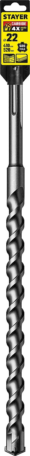 Бур 22*410*520 мм SDS MAX Hercules STAYER Бур 22*410*520 мм SDS MAX Hercules STAYER