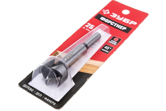 Сверло Форстнера по дереву 25 х 90мм, ЗУБР Сверло Форстнера по дереву 25 х 90мм, ЗУБР