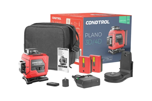 Лазерный нивелир Condtrol PLANO 4D, 360гр*4,зелёный луч 30м,+/-0,3мм/м 1-2-474 Лазерный нивелир Condtrol PLANO 4D, 360гр*4,зелёный луч 30м,+/-0,3мм/м 1-2-474