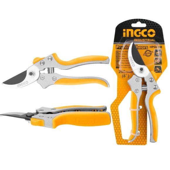 Секатор INGCO 205мм, рез 12мм, HPS0308 Секатор INGCO 205мм, рез 12мм, HPS0308