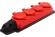 Колодка ЭРА K-4e-RED-IP44 каучуковая с заземлением 4 розетки 16A IP44 красная