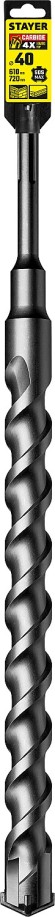Бур 40*610*720 мм SDS MAX Hercules STAYER Бур 40*610*720 мм SDS MAX Hercules STAYER