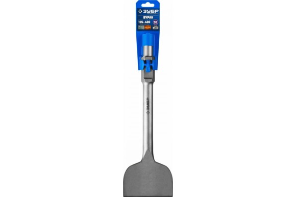 Зубило плоское 125*400мм, HEX 30, буран ЗУБР