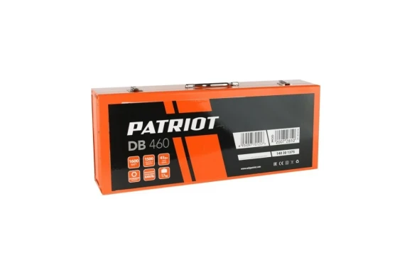 Отбойный молоток PATRIOT, DB 460, 1600Вт, 45Дж, HEX30, 1500уд/мин, +комплект Отбойный молоток PATRIOT, DB 460, 1600Вт, 45Дж, HEX30, 1500уд/мин, +комплект