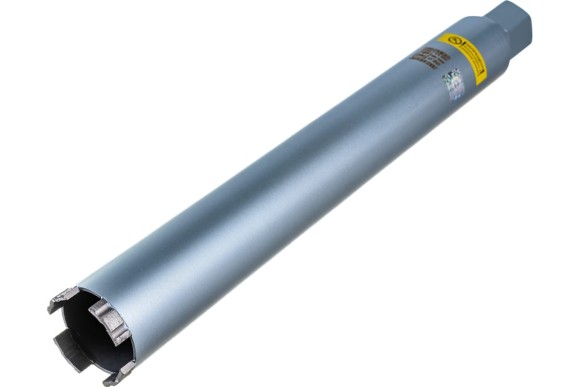 Коронка алмазная по железобетону 56 х 450мм, 1 1/4UNC, сухой/мокрый, HILBERG Коронка алмазная по железобетону 56 х 450мм, 1 1/4UNC, сухой/мокрый, HILBERG