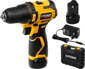 Шуруповёрт(BL) аккум. STEHER CDB-120-2, 12В, 35Н*м, 1350об/мин, АКБ 2-шт (2А*ч), в кейсе