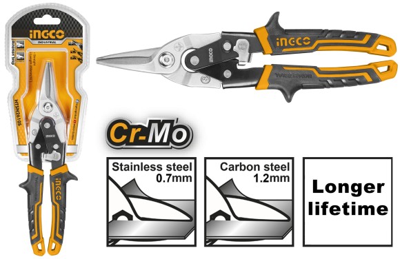 Ножницы по металлу - прямые INGCO 250 мм INDUSTRIAL HTSN2610S