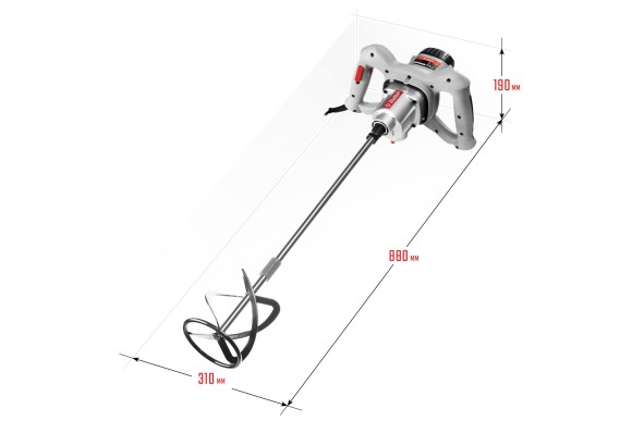 Миксер ЗУБР МР-1050-1 строительный, 2-скоростной,1050Вт, 0-500/0-700 об/мин, М14 патрон, перемешиван Миксер ЗУБР МР-1050-1 строительный, 2-скоростной,1050Вт, 0-500/0-700 об/мин, М14 патрон, перемешиван