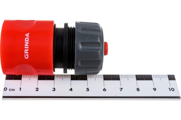 Соединитель быстр,+автостоп для шланга GC-12A 1/2" GRINDA Соединитель быстр,+автостоп для шланга GC-12A 1/2" GRINDA