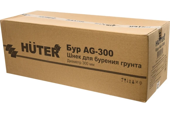 Шнек для грунта AG-300 HUTER (d пос=20мм, L=80, D=300)