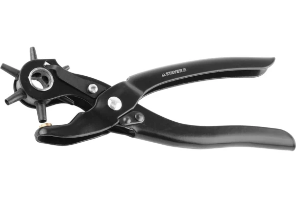 Дырокол револьверный для кожи Standard 6в1 для кожи 2-4.5 мм STAYER  