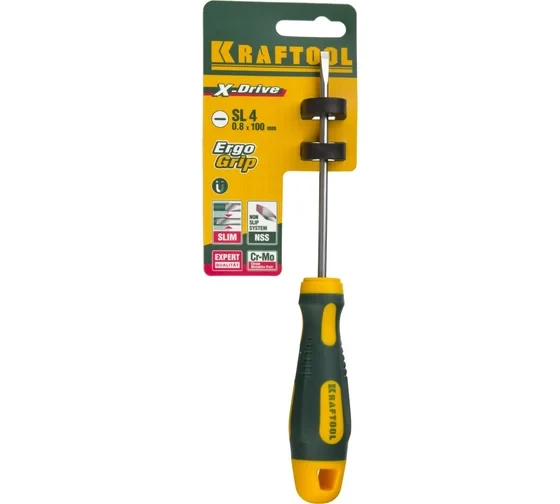 Отвёртка SL4 х 90мм, X-Drive KRAFTOOL Отвёртка SL4 х 90мм, X-Drive KRAFTOOL