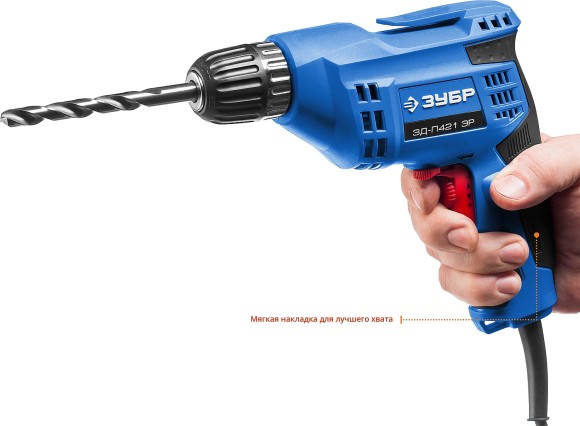 Дрель безударная ЗУБР ЗД-П421 ЭР, 420Вт, патрон 10мм, 0-3300об/мин, в коробке Дрель безударная ЗУБР ЗД-П421 ЭР, 420Вт, патрон 10мм, 0-3300об/мин, в коробке